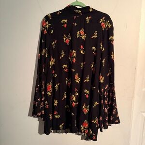 Free People Tate Tunic Medium Midnight Combo Floral Boho Cottagecore Festival